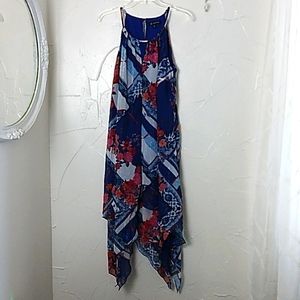 Y2K‎ INC Fairy Grunge Metallic Floral  Bloom Dress Handkerchie…